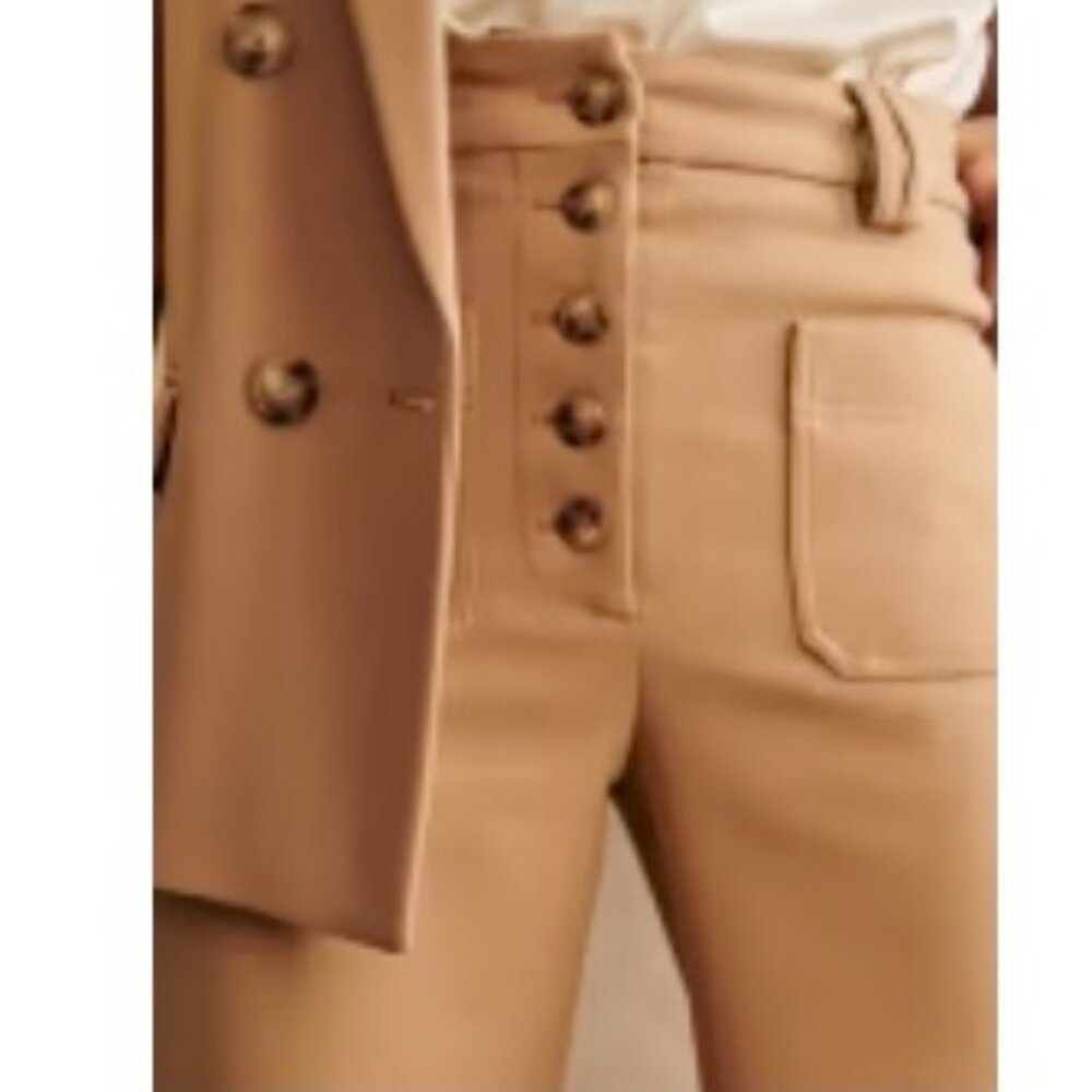 NWOT Sezane Chuck Trousers Camel - Size 4 / 36